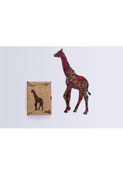 Puzzle drewniane eko 102 Cętkowana żyrafa A3