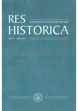 Res Historica T.37
