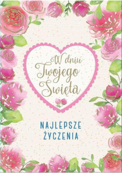 Karnet B6 PR-130 Najlepsze życzenia kwiaty