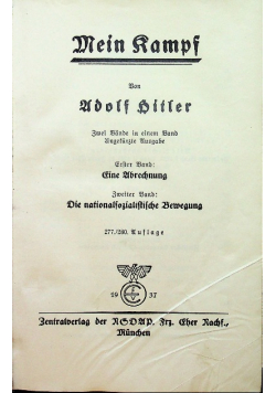 Mein Kampf 1937 r
