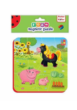 Miękkie magnetyczne puzzle Koń i Świnki