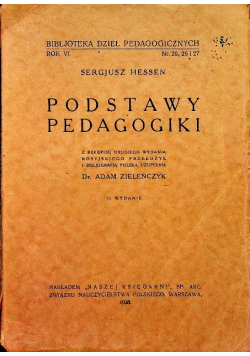 Podstawy pedagogiki 1935 r.