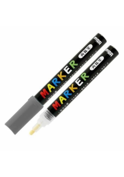 Marker akrylowy 1-2mm ciemnoszary (6szt) M&G
