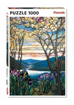Puzzle - 1000 Tiffany, Magnolie i Irysy PIATNIK