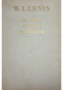 Marks Engels Marksizm 1949 r.