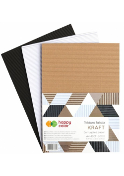 Tektura falista A4/10K mix Kraft HAPPY COLOR