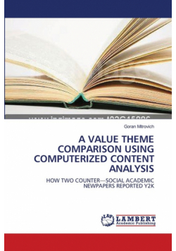 A Value Theme Comparison Using Computerized Content Analysis
