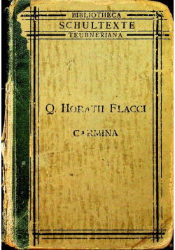 Q horatii flacci carmina 1899 r