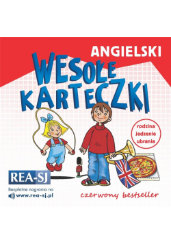 Angielski wesołe karteczki. Czerwony