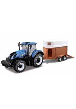New Holland T7.315 z przyczepą do koni