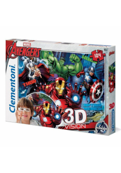 Puzzle 104 3D Vision Avengers
