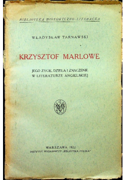 Krzysztof Marlowe 1922 r.