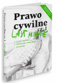 Last Minute. Prawo cywilne cz.1 01.11.2021