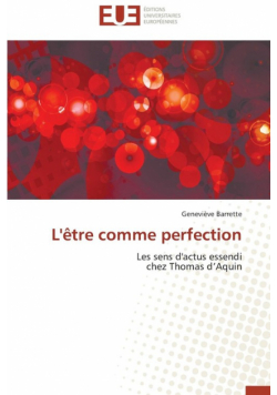 L'être comme perfection