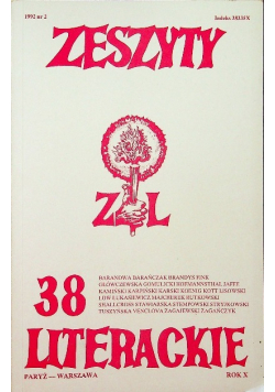 Zeszyty literackie 38
