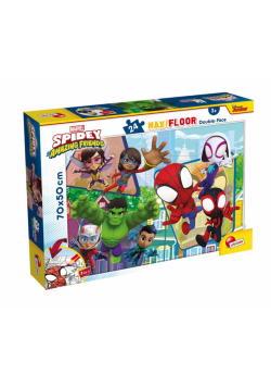 Puzzle podłogowe dwustronne Maxi 24 Spidey