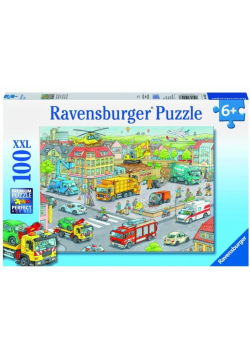 Puzzle 100 Pociąg w mieście XXL