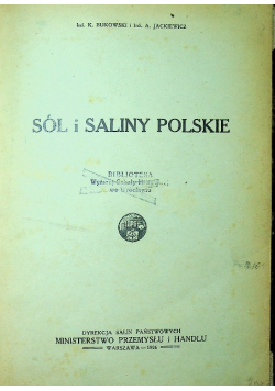 Sól i Saliny Polskie 1926 r.