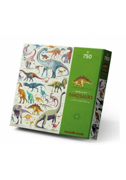Puzzle 750 el. - Świat dinozaurów