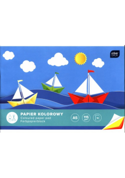 Papier kolorowy A5 10 sztuk mix