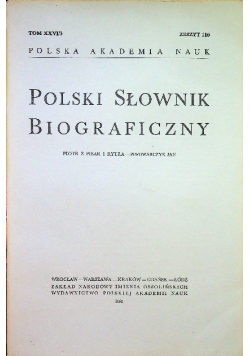 Polski słownik biograficzny tom XXVI / 3 zeszyt 110