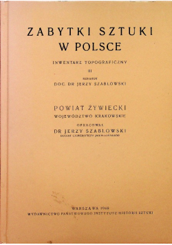 Zabytki Sztuki W Polsce tom III Reprint z 1948 r.
