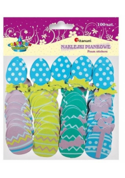 Naklejki piankowe pisanki mix 100szt