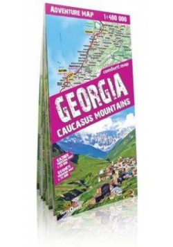 Adventure map Gruzja/Georgia 1:400 000 mapa