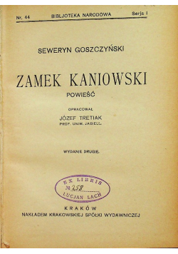 Zamek Kaniowski 1925 r.