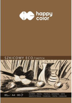 Blok szkicowy eco A4/80K 80g HAPPY COLOR