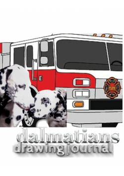 Dalmatian fire dogs children's and adults coloring book creative journal