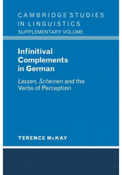 Infinitival Complements in German