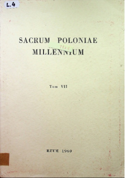 Sacrum Poloniae Millennium tom VII