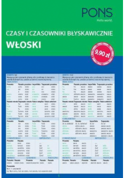 Czasy i czasowniki błyskawicznie. Włoski PONS