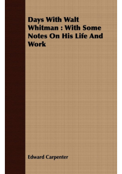 Days With Walt Whitman