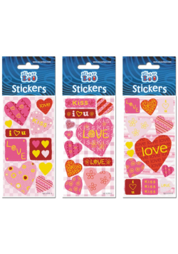 Naklejki Sticker BOO silver serca mix