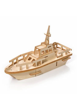 Puzzle Drewniane 3D Jacht