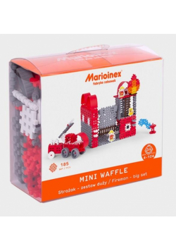 Klocki Mini Waffle 185el Strażak duży