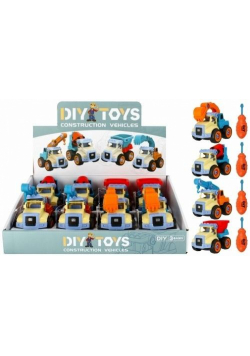 Auto ciężarowe do skręcania 10 cm mix