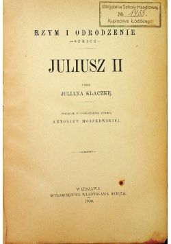 Juliusz II 1900 r.