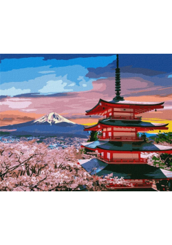 Malowanie po numerach - Ukochana Japonia 40x50