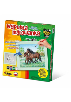 Wypukła malowanka Konie - Fryzyjski