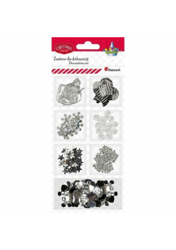 Zestaw do cardmakingu srebrny