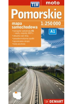 Pomorskie dla zawodowców. TIR. Mapa samochodowa