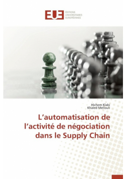 L automatisation de l activité de négociation dans le supply chain