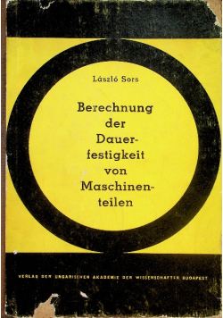 Berechnung der Dauerfestigkeit von Maschinenteilen