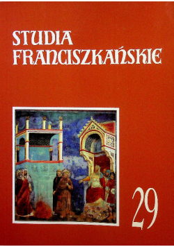Studia franciszkańskie tom 29