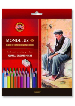 Kredki Mondeluz 48 kolorów + pędzel