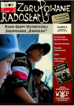 Pismo grupy historycznej zgrupowanie Radosław  Nr 5