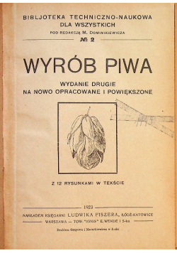 Wybór piwa 1923 r.